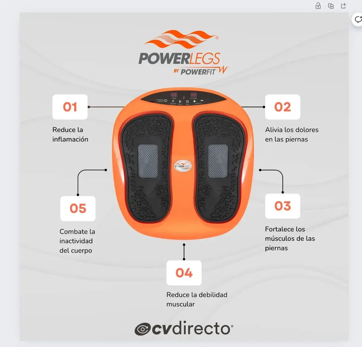 Masajeador de pies Power Legs con control remoto, vista 5