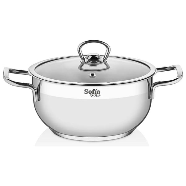 Batería De Cocina Sofia Deluxe 22 Piezas Acero Inox Prestige