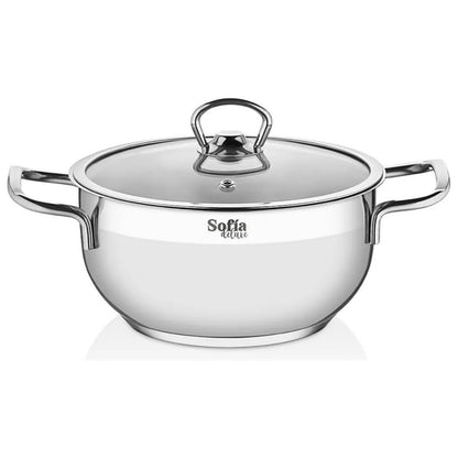 Batería de cocina Sofía Deluxe 22 piezas acero inoxidable, vista 6