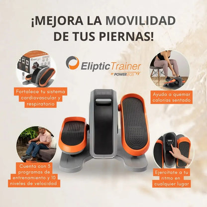 Mini elíptica eléctrica Power Legs naranja, vista 4