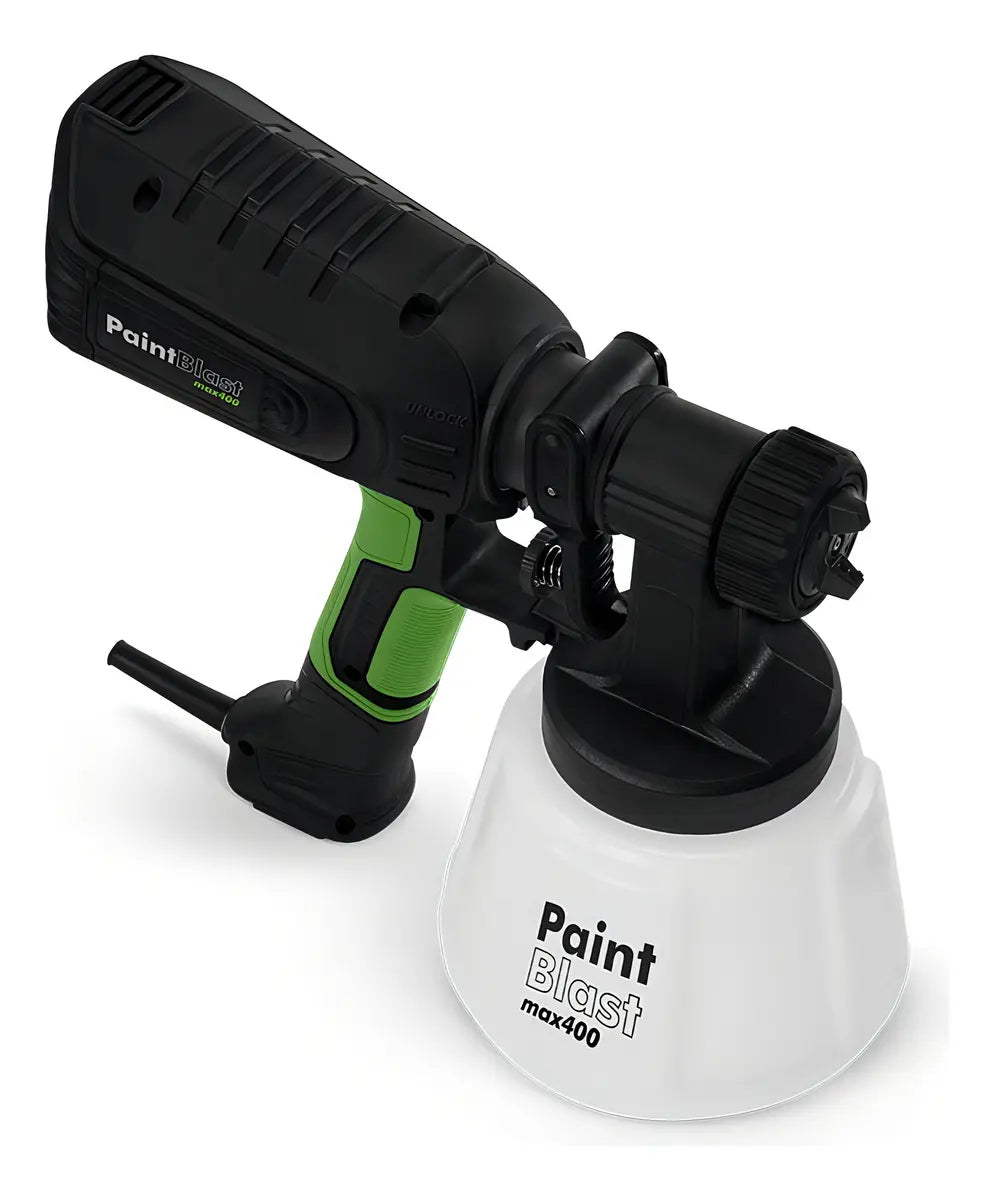 Pistola Para Pintar Paint Blast Max, 400 Watts Color Verde
